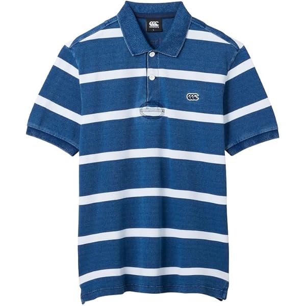 Amazon | [カンタベリー] ポロシャツ S/S RUGGER POLO メンズ ネイビー