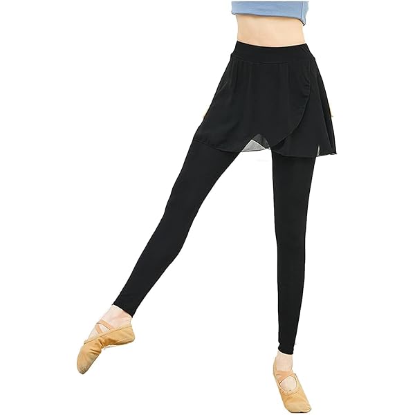 Amazon.co.jp: [JASDESIGN] スカート付き レギンス 7分丈 レディース