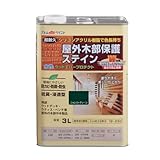 アトムハウスペイント 水性ウッドエバープロテクト(耐久ステイン) 3L フォレストグリーン