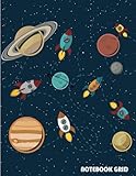 Notebook Grid: This Blank Journal with 110 Dot-Grid Pages Awaits Your Writing Pleasure. Use It for Journaling, as a Diary. Enjoy! Good Choice for Personal Used and Great Gift for All. Get Your Journal Today! Cover Was Designed for Solar System Rockets Con