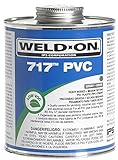 Weldon 1681-4105 10145 1 quart 717 PVC Cement, Gray [並行輸入品]