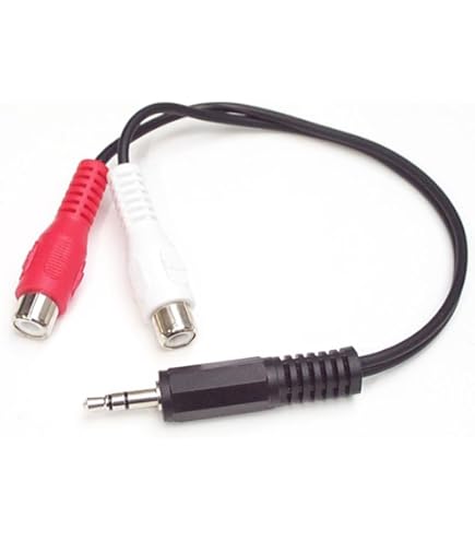 Amazon | GLHONG 3.5 - RCAオーディオスプリッターケーブル、3.5mmミニ