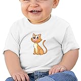 座っているネコさん　可愛い子供服 ベビーTシャツ 半袖 男の子 女の子 クルーネック カジュアル
