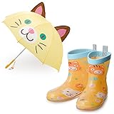 ビューアンブレラ キャット＆レインブーツ（16cm） 傘 子供 45cm 長靴 キッズ 16cm レインブーツ 女の子 男の子