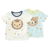 【アウトレット】Piccolo (ピッコロ) 半袖Tシャツ(70～90cm)キムラタンの子供服 アイボリー 70 (34103-151b)