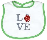 Raindrops Love Embroidered Bib, Green by Raindrops [並行輸入品]