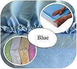 Jersey 100% Cotton Fitted Sheet Suits Junior Cot Bed 160x70 cm - BLUE by Baby Comfort