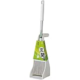 アズマ ほうきちりとりセット プチチリトーレ玄関用 チリトリ幅:約9cm 全長:約41~56cm しなやかな穂で細かなゴミもしっかり掃ける AZ190-ent ホワイト
