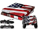 PlayStation 4 Protector Sticker Skin Decal For PS4 Console, 2 Controllers And 2 Light Bar Sensor Dec