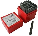 BENCH WIZARD Number & Capital Letter Punch Set 36 Pc (6mm 1/4"): TZ01-09098 [並行輸入品]