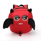Zhuannian ベビー 子供 リュックサック 男の子 女の子 迷子防止リュックハーネス リード付き (赤)
