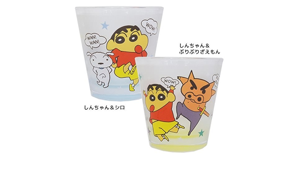 Amazon クレヨンしんちゃん フロストグラス 16aw クレヨンしんちゃん フロストグラス しんちゃん ぶりぶりざえもん 1点 Undersell アンダーセル 生活雑貨 通販