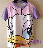 レア 香港 ディズニー デイジー でか顏 フェイス Tシャツ XS