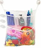 TidyバッグBaby Bath Toy Organizerメッシュキッズ吸盤ストレージバッグ 18inches x 20 inches ホワイト 10096932