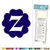 レターZ初期 – Fun Inフラワーキッズ用ガールズベビールーム – ビニールステッカーデカール壁アート装飾 ブルー 061116W5391_DarkBlue