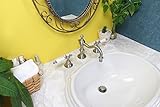 【Matilda】スパニッシュ・キャッスルCL（ニッケル）×【ICERA】ヴァニエ 混合栓 洗面ボウル 排水金具セット