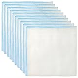 Sweet Layette 10 Pcs Baby Care Bath and Shower, Baby Bib, Cotton Double Soft Gauze Handkerchief_blue