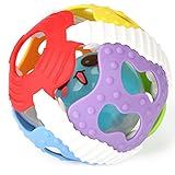 Firlar ボールおもちゃ ベビー用ボール 子供おもちゃ ボリィ 音の出る ライト付き 柔らかい インテリア 安心素材 触れるとピカピカ 知育玩具