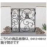 LIXIL 新日軽　ディズニー門扉　角門柱式　プリンセスA型（シンデレラ）　0412+0812　親子開き　【リクシル】 ブラック