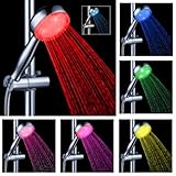 Lorny（TM）はChuveiroはヘッドスプリンクラー調整Ducha降雨シャワーシャワーLEDベース電源圧注温度センサを7色ヘッズ [並行輸入品]