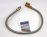 Cambridge柔軟なガスコネクタW /継手 36" M-F w/Shut Off Valve C-GC-581212MF-36V