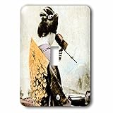 Scenes from the Pastマジックランタンスライド – ヴィンテージJapanese Geisha looking at a Stereoviewカードで古い日本 – 照明スイッチカバー