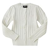 ポロ ラルフローレン キッズ 長袖 カーディガン 綿 ニット Cotton tops sweater　女の子 レディース （サイズ:6X、カラー：Warm white） Polo Ralph Laur