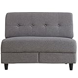 UNE BONNE(ウネボネ)収納付きソファ 2人掛け ソファ 引き出し付きソファソファー 引き出し2杯付 グレー