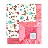 My Blankee Oh Deer Snow Minky Dotted Blankets Watermelon 30'' x 35'' [並行輸入品]