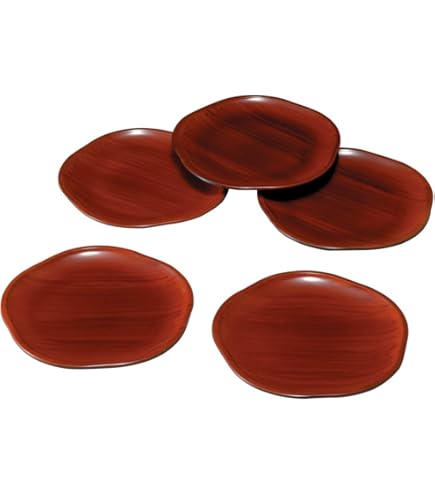 Amazon.co.jp: 新光堂美術銅器銘々皿揃5枚組木箱付き純銅銅皿 : ホーム