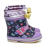 [オシュコシュ] OSHKOSH ベビー長靴 WB145R レインシューズ 防寒 ゴム長 雪国寒冷地仕様 ネイビー 14.0cm