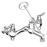 American Standard 8344.012.002 Exposed Yoke Wall-Mount Utility Faucet with Top Brace and Metal Lever