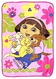 Dora The Explorer Dora Coral Plush Toddler Blanket, The Explorer Pets by Dora the Explorer [並行輸入品]