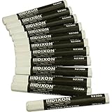 Dixon - 12 Pieces White Lumber Crayons - Model # 52300 [並行輸入品]