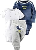 カーターズ Carter's ボディスーツ & パンツ 便利な3点セット 綿100% 3-Piece Bodysuit & Pants Set 3M (55-61cm)