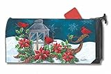 CardinalクリスマスLargeメールボックスカバーランタンHoliday Birds Oversized MailWraps