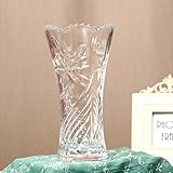 花瓶ガラス透明な装飾居間花の花花の竹のユリの花瓶ヨーロッパのダイニングテーブルヒドラの花瓶