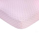 Carter's Sateen Crib Sheet, Pink Trellis Print, One Size by Carter's