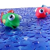 フィールドの花バスマット – ブルー