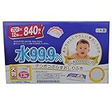 デコポコぷらす　おしりふき　水99.9% 840枚（70枚x12個）　200x180mm