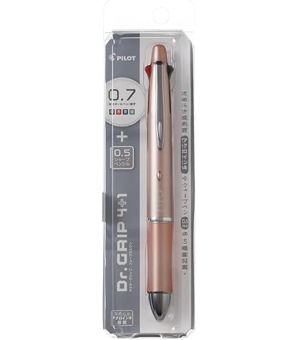 Amazon | Pilot 多機能ペン ドクターグリップ 4+1 4色ボールペン0.7mm+