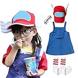 Lucky kids キッズ コスプレ ハロウィン 女の子 男の子 子供 コスチューム 仮装 5点セット ジュニア (女の子, 140)