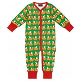 (マクソモーラ) Maxomorra オーガニックコットン カバーオール ボタンタイプ 長袖 りす ロンパース 0-3m(50-56) ワンカラー [並行輸入品]