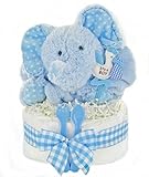 Gingham & Giggles One Tier Diaper Cake-Boy, 1 by Cashmere Bunny