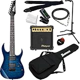 GIO Ibanez ジオアイバニーズ 7弦エレキギター GRG7221QA/TBB エレキギター入門セット【付属アンプ：PhotoGenic 10Ｗ PG10】