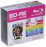 HI-DISC BD-RE HDBD-RE2X10SC (くり返し録画用 130分 25GB 1-2倍速 10枚)Pケース入り