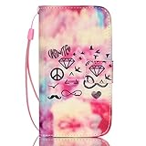 UNEXTATI Galaxy S4 Mini ケース 手帳型ケース カバー ウォレット型ケース 高品質 PUレザー 収納 耐衝撃 全面保護 Samsung Galaxy S4 Miniケース Cas