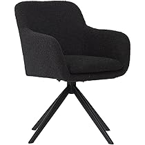 未使用 smoo pulmo チェア コーデュロイ 回転椅子 黒×シルバー 未使用