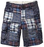 GAP（ギャップ） baby GAP　パッチワーク　ハーフパンツ サイドポケット付（青色） (12-18M（1歳-1歳半）) [並行輸入品]