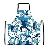FOR U DESIGNS(JP) エプロン 女性用 男性用 首掛け 調節可 迷彩柄